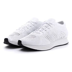 Nike Flyknit Racer 'Goddess' in Triple White size 11.5